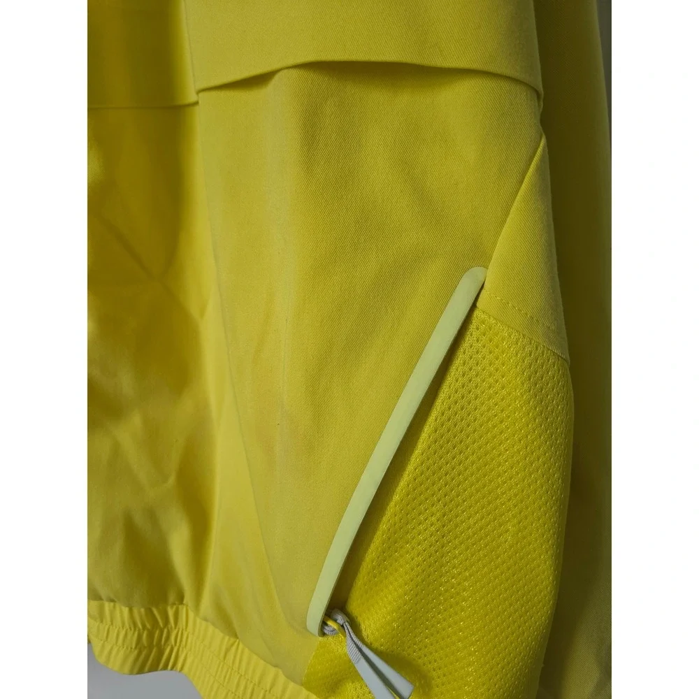 FIGS Technical Collection Scrub Jacket Yellow Full Zip Mesh Panel Large
